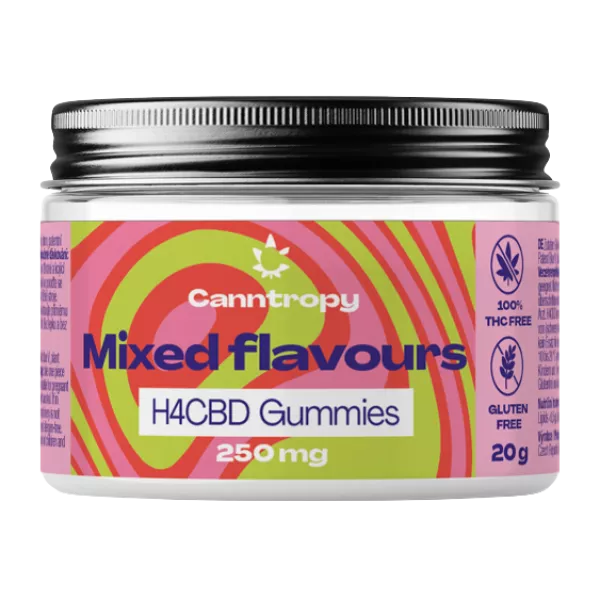 H4CBD Fruit Gummies Flavour Mix, 10 Stück x 25 mg (60 g)