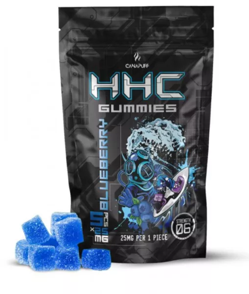 HHC Gummibärchen - Blueberry - 125 mg (5 Stück x 25 mg)