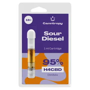 H4CBD Cartridge Sour Diesel: CBD...
